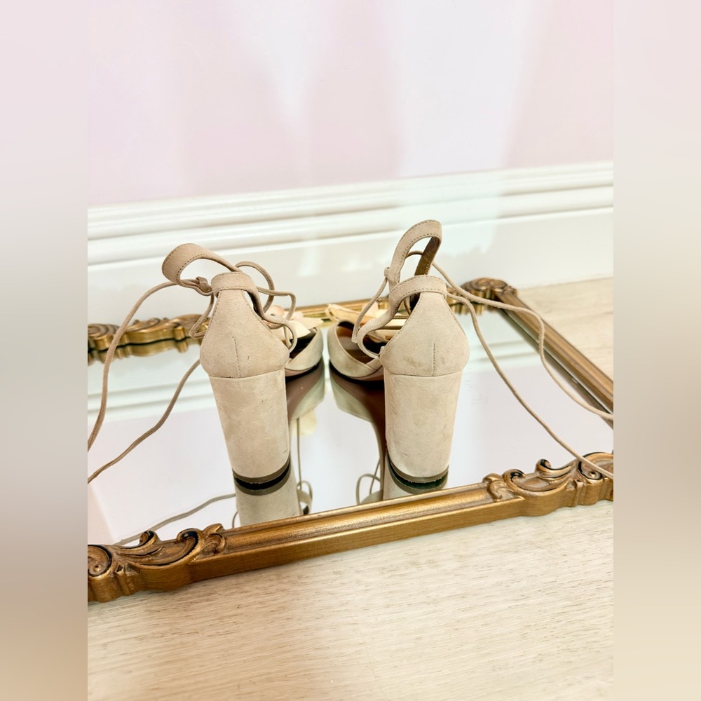 Aquazzura heels sandals pump shoes butterfly rose flowers orchid size 36 6 Y2K - Picture 4 of 5